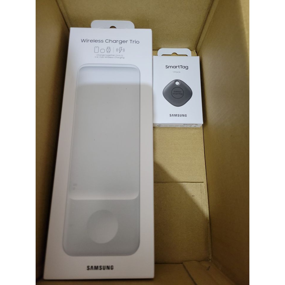 【三星/Samsung】三合一無線閃充 無線充電盤 + Smart Tag 藍芽防丟器 智慧房丟器