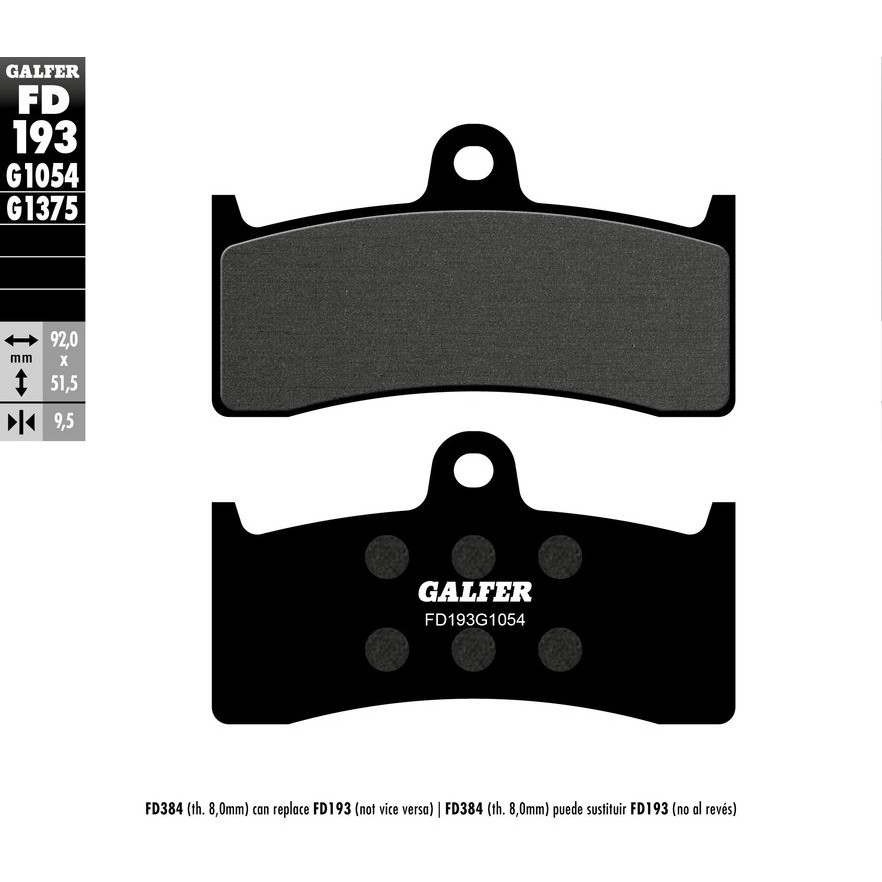 西班牙製 Galfer FD193G1651 CB1300 ZX7RR Nissin 對六 來令 煞車皮