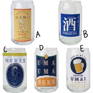 日本製復古和風仿真易開罐鋁罐啤酒造型玻璃杯