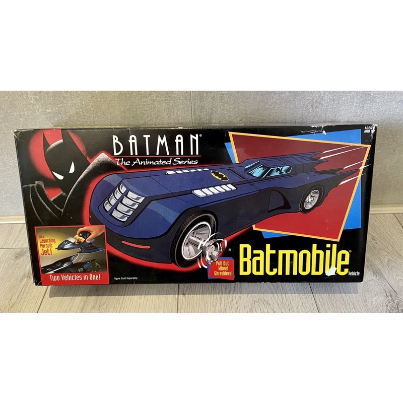 1993 Kenner Batman 蝙蝠俠 動畫版 Batmobile 蝙蝠車 貼紙全新未貼