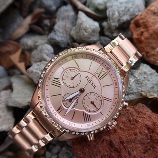 🔥卡拉國內外代購🔥限時預購 Fossil 女生手錶 三眼 羅馬數字 防水 BQ3377 玫瑰金 BQ3378 金色