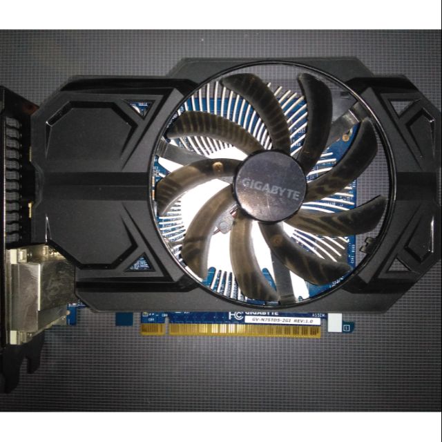 技嘉GTX750 Ti 2G,檔板無氧化,型號GV-N75TD5-2GI