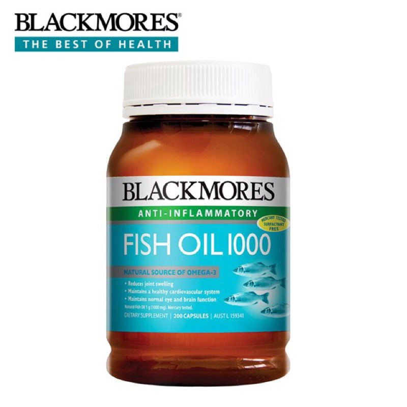 澳洲 Blackmores 魚油1000mg 200顆