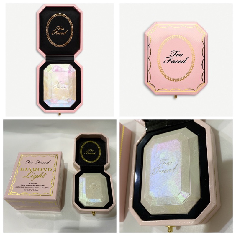 預購可刷卡 Too Faced Diamond Highlighter 鑽石打亮超閃粉色偏光高光 蝦皮購物