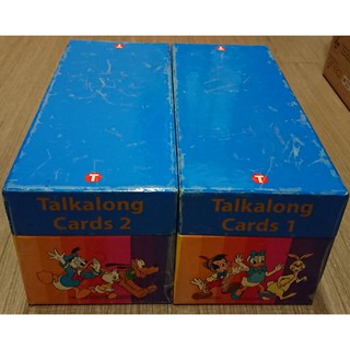 二手迪士尼美語 單面數位讀卡機卡片2盒 WORLD OF ENGLISH Talkalong Cards 數位語言學習卡