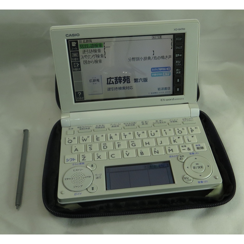 ੈ✿ CASIO 日文電子辭典 XD-B4700 Dataplus 6 功能完全正常 品相新 附保護盒 彩色畫面