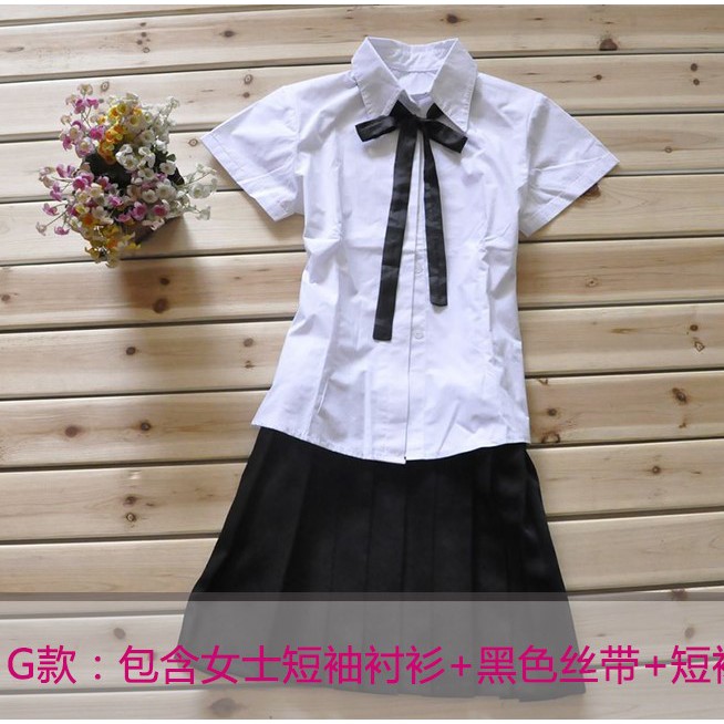 女高中短袖制服 高校女生制服  舞台表演扮裝 成人情趣服飾 成人COS角色扮演