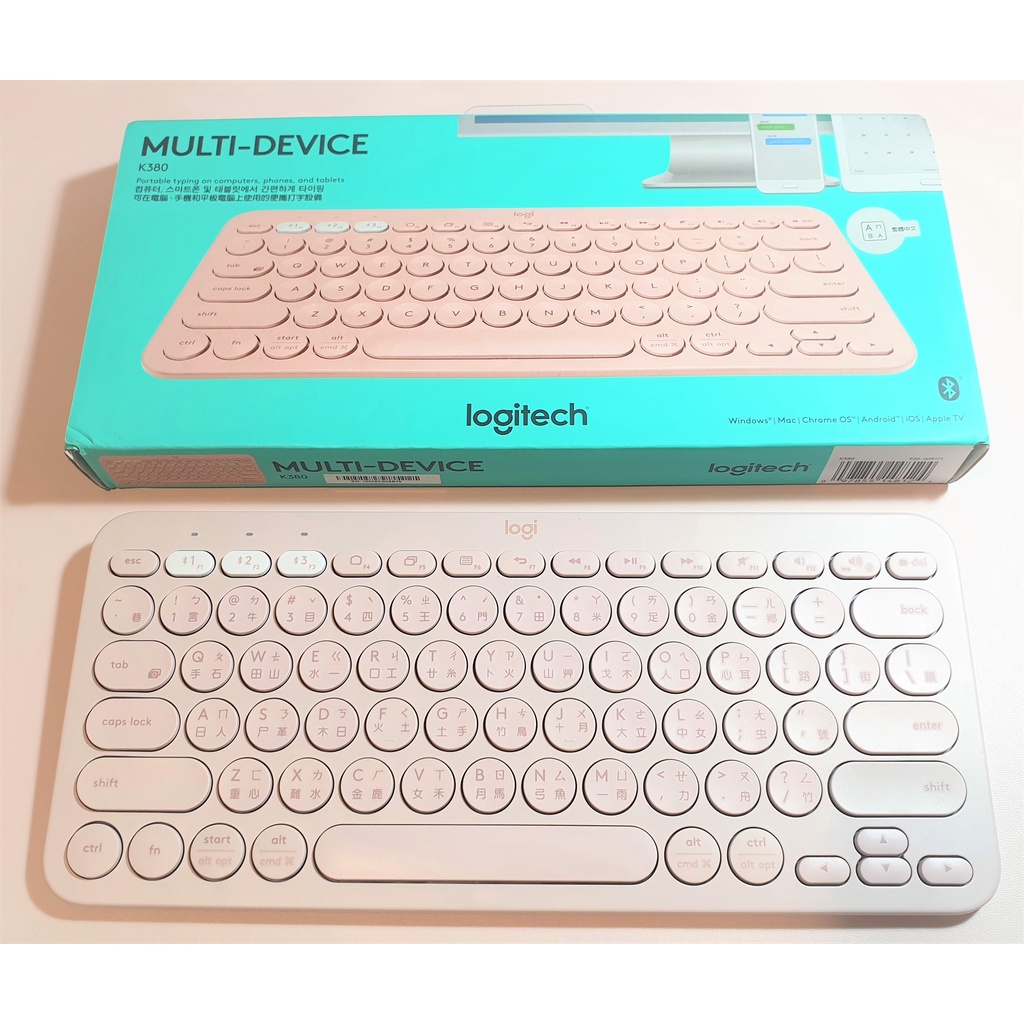 【九成新】運費35 羅技 K380 藍牙無線鍵盤 Logitech 粉色 平版鍵盤 電腦鍵盤 手機鍵盤 羅技鍵盤 ipa