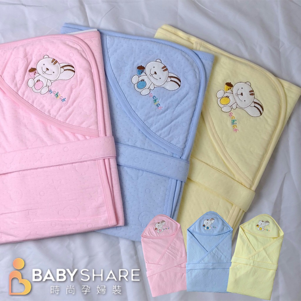 [滿額免運] 卡通造型包巾 MIT 台灣製 抱毯 新生兒 BabyShare (SU10301)