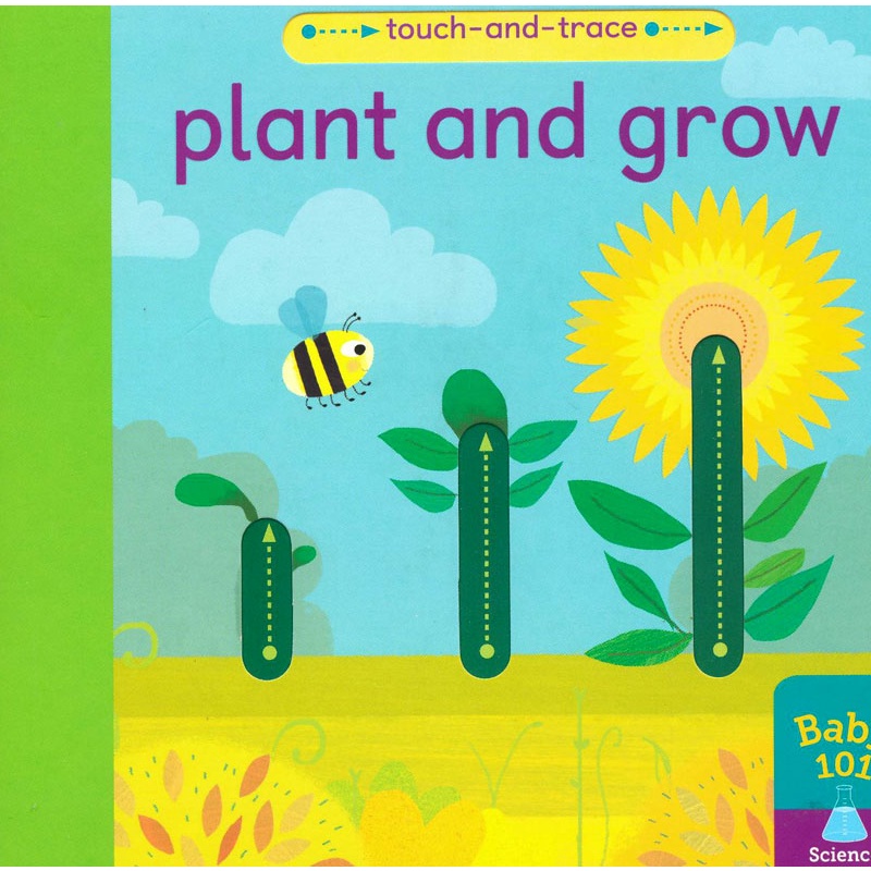 PLANT AND GROW｜TOUCH TRACE系列幼兒硬頁書-AFAC0426【麥克兒童外文書店】