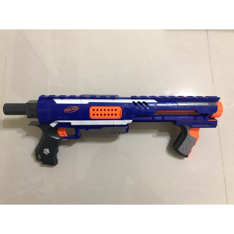 Nerf N-Strike Elite Rampage 迅火連發機關槍 橙機 二手 九成新