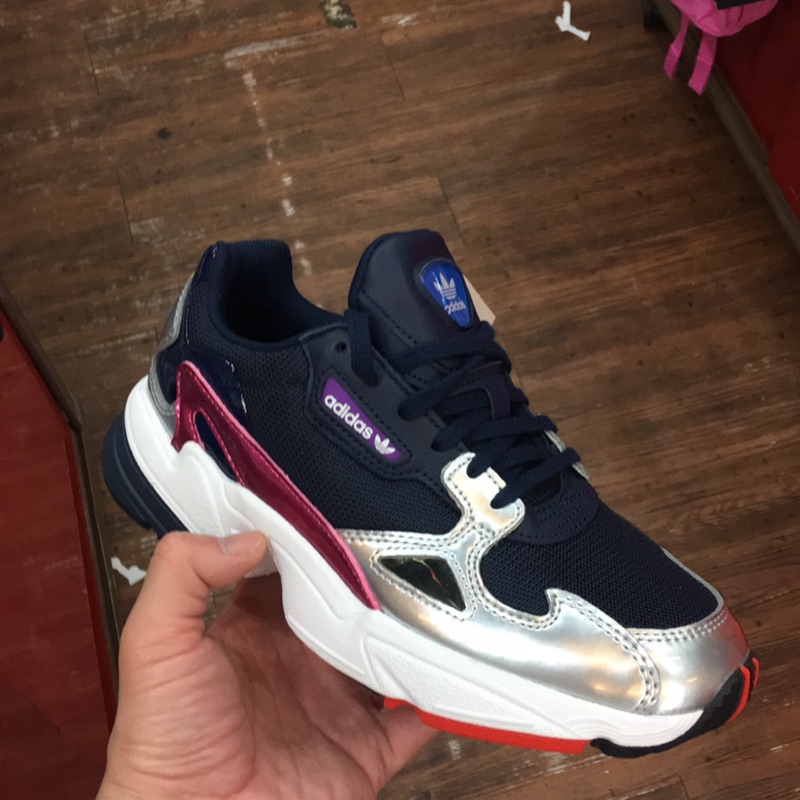 adidas Originals W Falcon CG6213 藍銀女鞋楊冪老爹鞋女款| 蝦皮購物