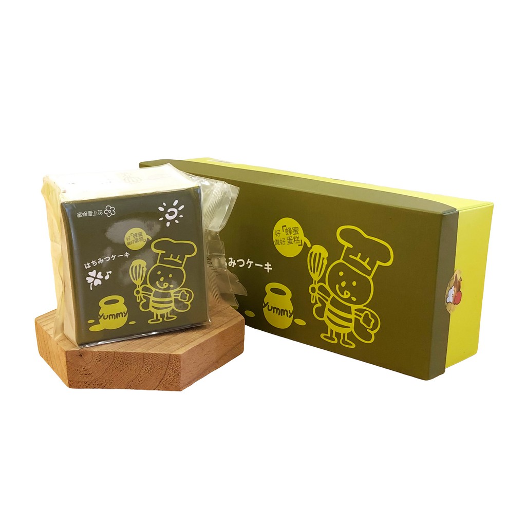 【花蓮蜂之鄉官方直營】抹茶蜂蜜蛋糕 - 小盒 180g
