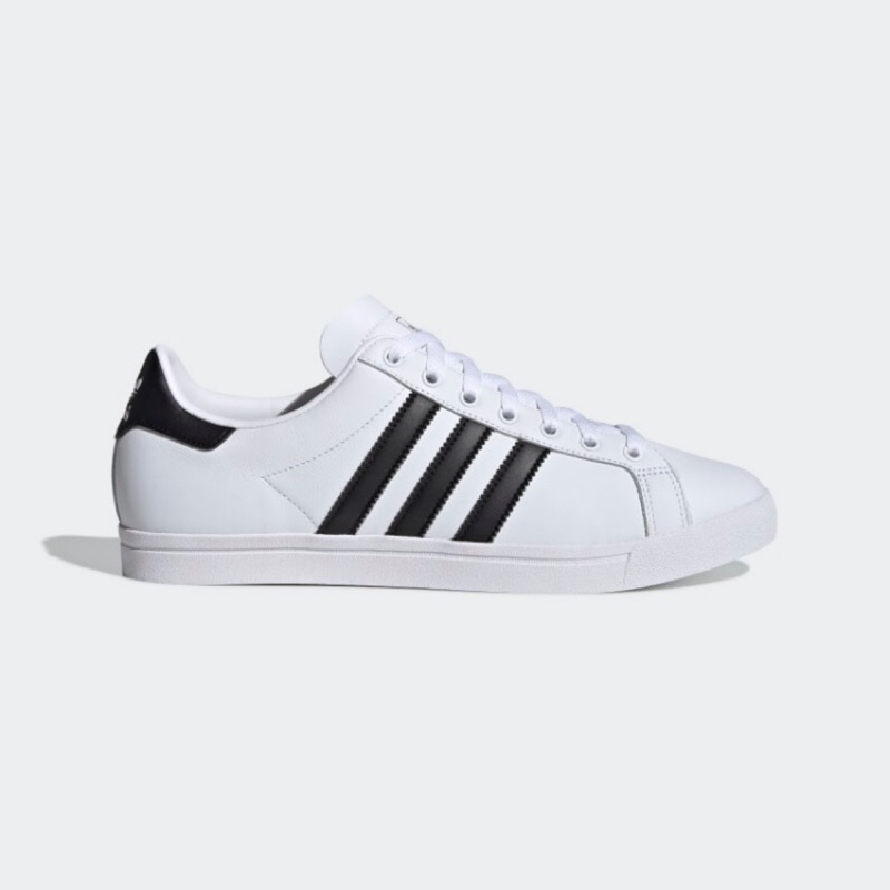 【全能MAX】ADIDAS 男生 ORIGINAL COAST STAR 休閒鞋 經典板鞋 白色黑線 EE8900