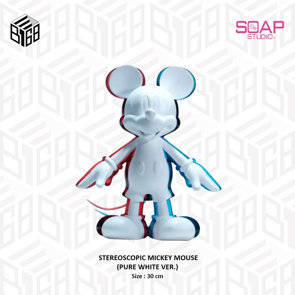 [B168預購] Soap Studio STEREOSCOPIC MICKEY MOUSE 米奇錯視雕像 (純白版)