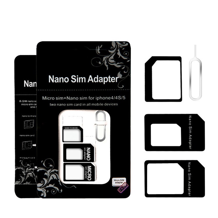 SIM卡取卡針 退卡針 四合一卡套 手機卡托 電話卡貼 小轉大卡 蘋果 Micro nano 取卡針