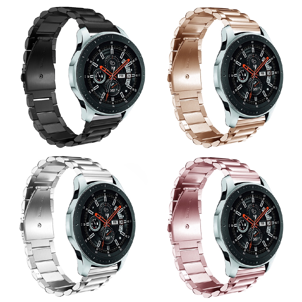 Galaxy Watch 三株鋼帶 華為GT2e錶帶 華米GTS2/GTR2錶帶 18mm/20mm/22mm/23mm