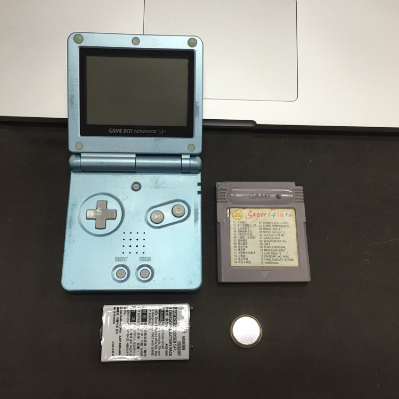 Game Boy Advance GBA SP 前光版附14合一遊戲卡匣