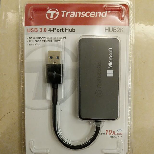 創見 Transcend USB 3.0 四孔集線器 4-port hub