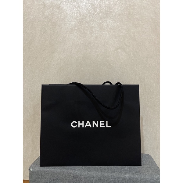 送緞帶 ！Chanel 香奈兒 紙袋 禮物袋 禮品袋 收納袋 名牌紙袋 專櫃紙袋 紙袋改造