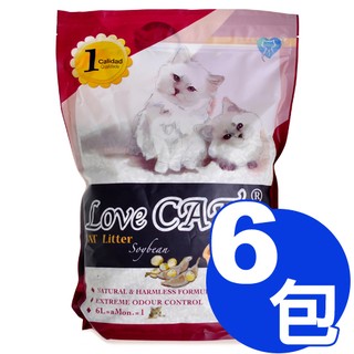 【寵物王國】新寵愛-頂級環保豆腐貓砂6L x6包組【宅配免運】