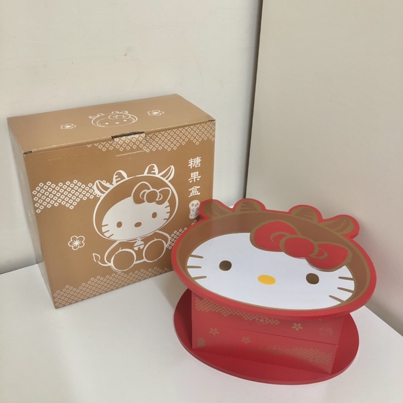 Hello Kitty 凱蒂貓 三麗鷗 正版 木製收納盒 日式 日系 糖果盒 牛 金牛
