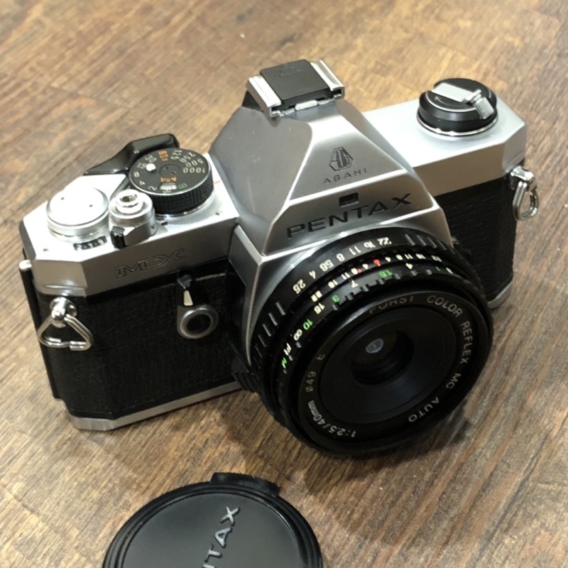 美機 Pentax MX 全機械銀黑相機 + Porst 40mm f2.5 薄餅鏡