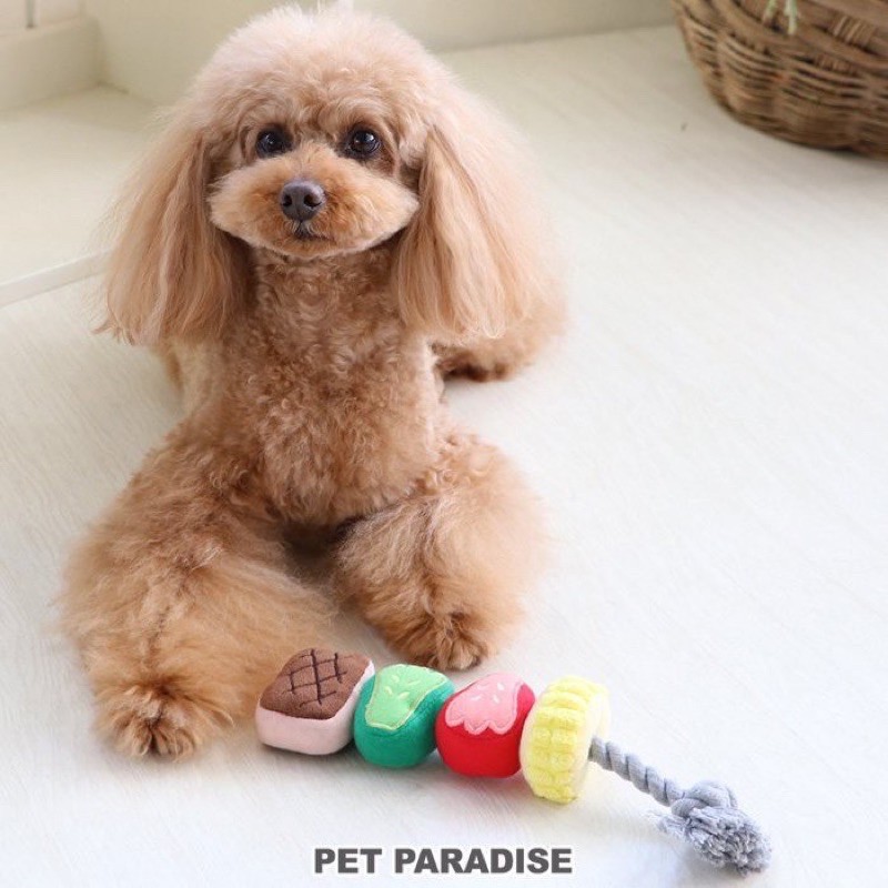 日本pet paradise 烤肉串 造型潔牙玩具