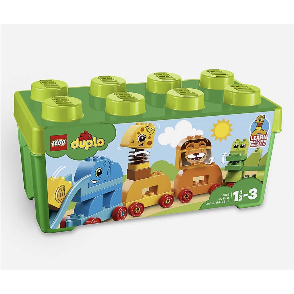 現貨**跟著巴黎EZ購**（英國直送）Lego Duplo 樂高10863 我的第一個動物顆粒盒 生日禮物 聖誕禮物