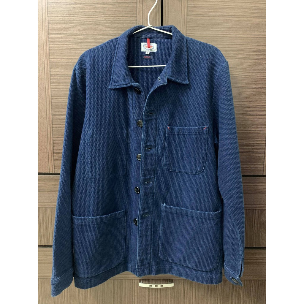 Gaijin Made Indigo 日本工藝品牌藍染刺子織尺寸2號m號 蝦皮購物