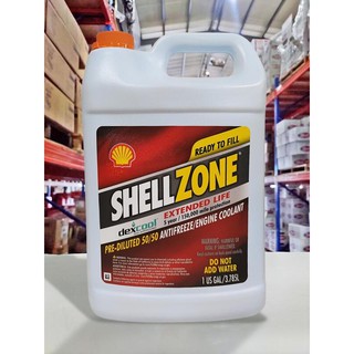 『油工廠』SHELL ZONE EXTENDED LIFE 50% 水箱精 3.785L 長效水箱精紅色 50% 免稀釋