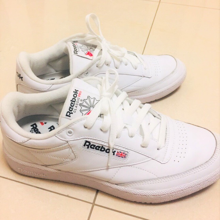 Reebok Club 85 Pro 男鞋 白色 真皮 經典 復古鞋 休閒鞋 小白鞋