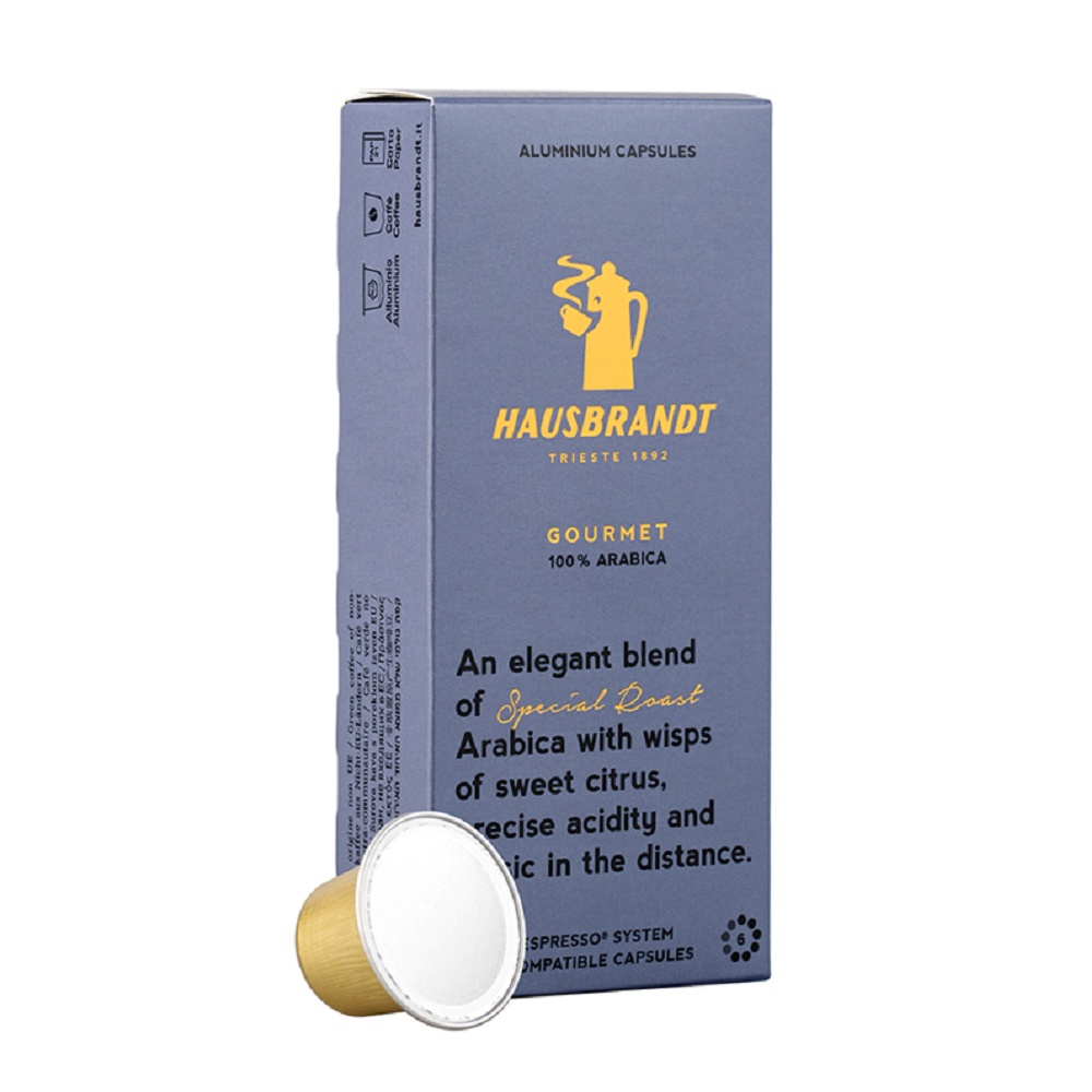 HAUSBRANDT  GOURMET 咖啡膠囊 10入/盒 (適用於Nesspresso膠囊咖啡機)