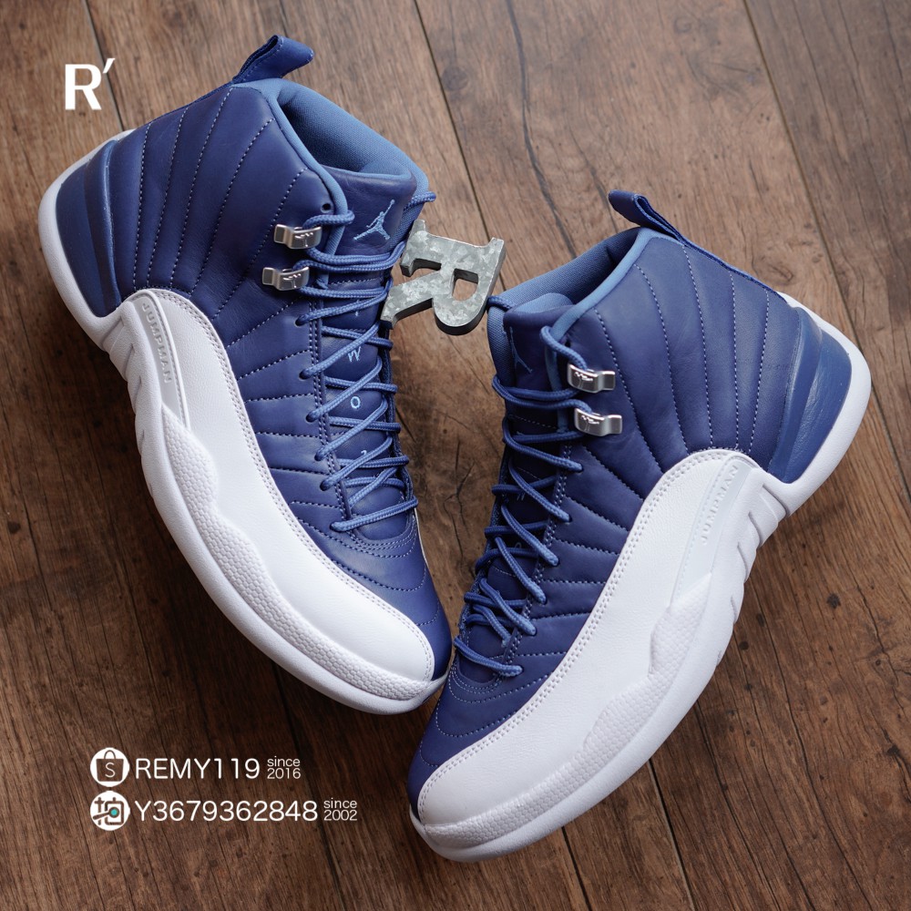 R’代購 Jordan 12 Retro Indigo Blue 白藍 130690-404 男女