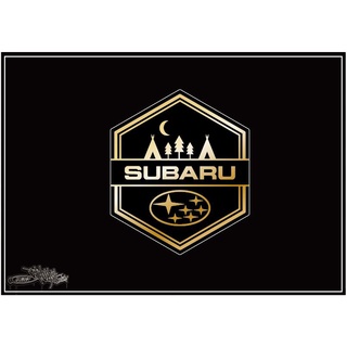 LDS" Subaru 露營 盾牌貼紙 XV Forester 防水貼紙 3M反光
