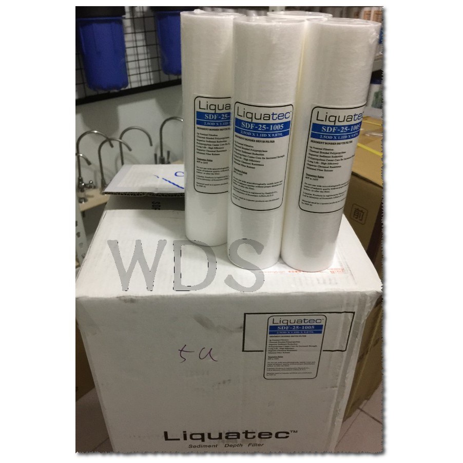 【WDS】美國Liquatec NSF42認證10英吋5微米精密棉質濾心.一箱50隻只要2800元.零售80元