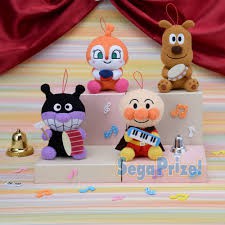 『現貨』日本 正版 麵包超人 毛茸茸 玩偶 吊飾 娃娃 擺飾 音樂會 系列 鋼琴 打鼓 細菌人 紅精靈 起司狗 細菌人