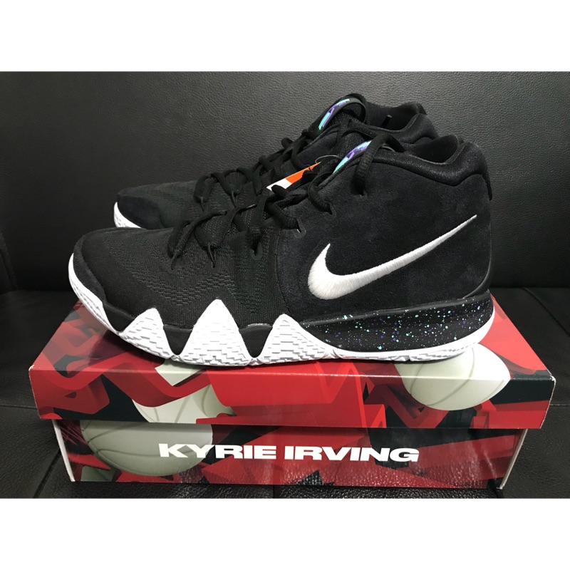 NIKE KYRIE 4 EP 黑白 潑墨 KI4 厄文