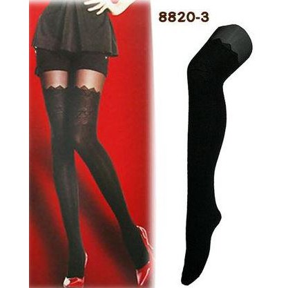 GS流行搶鮮館(絕版現貨)台灣製造 芽比 LSD 魅力花紋褲襪 造型花紋 時尚 假大腿 美腿 8820-3