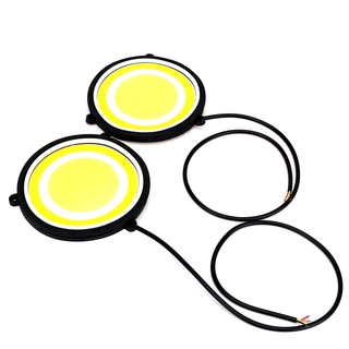 【通用型】一對裝 汽車LED日間行車燈 軟板圓形雙色轉向燈 車燈 汽車 COB LED燈 高亮度