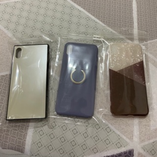 iPhone xs max 手機殼 吸磁指環 方形鏡面 全包 軟殼
