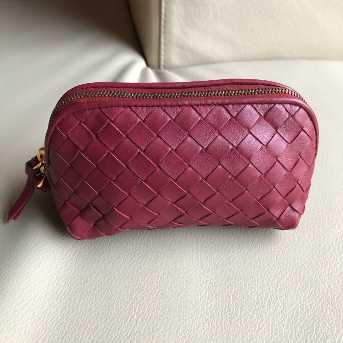 全新正品[BOTTEGA VENETA] 編織 化妝包 BV 三角 化妝包 萬用包 特價