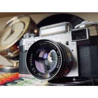 Contax iiia銀機+ Zeiss sonnar T 50mm f2 測光版本 功能正常 旁軸底片相機 機身加鏡頭