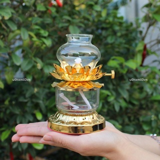 優惠價供佛用品油燈座家用 供佛燈 酥油燈 座招財蓮花防風 長明燈 佛前 酥油燈 佛供燈一天二天u0hxmii3vn