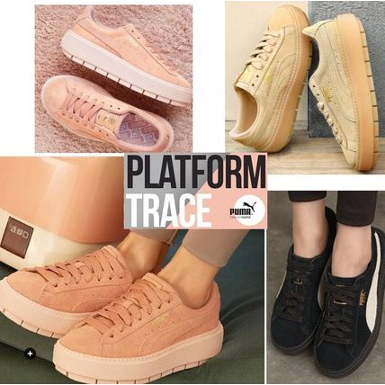 PUMA Platform Trace Wns 厚底鞋 鬆糕鞋 泫雅鞋 麂皮 增高 休閒鞋 布鞋 韓國代購