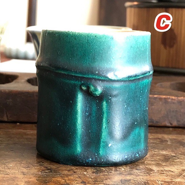 日本茶道具 蓋置 陶器 鐵壺銀壺 好幫手(C) 可以居普洱茶
