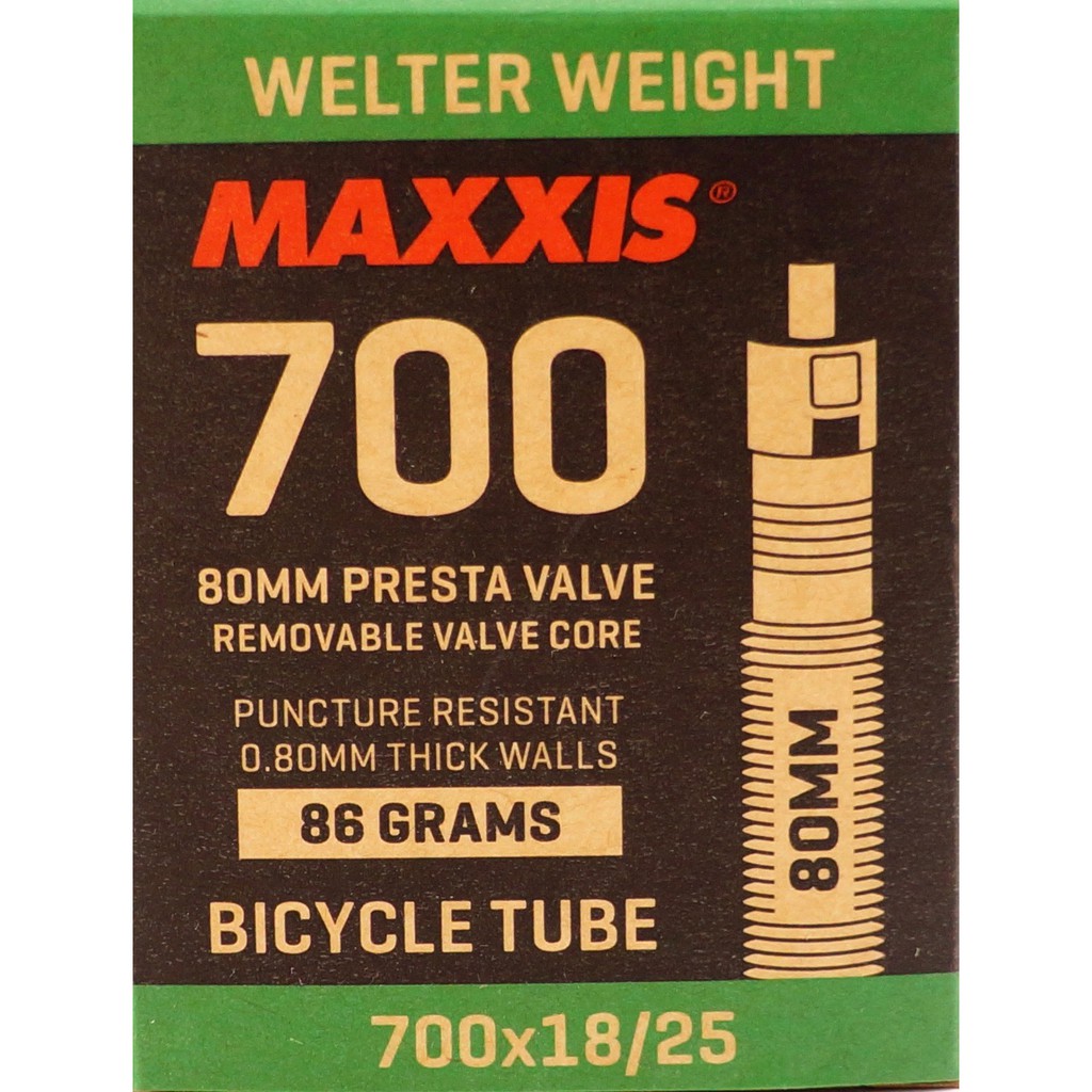 瑪吉斯Maxxis Welter Weight 700x18-25C 80mm自行車公路車登山車法嘴法式氣嘴內胎車胎
