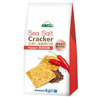 <寶樹堂> 統一生機 亞麻仁海鹽蘇打餅-蕎麥椒鹽168公克/包