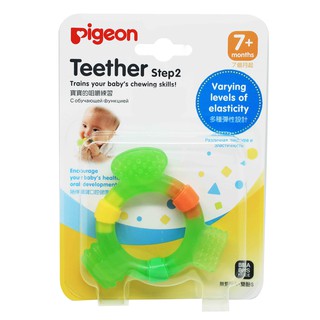 【Pigeon 貝親】固齒器-牙齒咬環(牙齦訓練))玩具