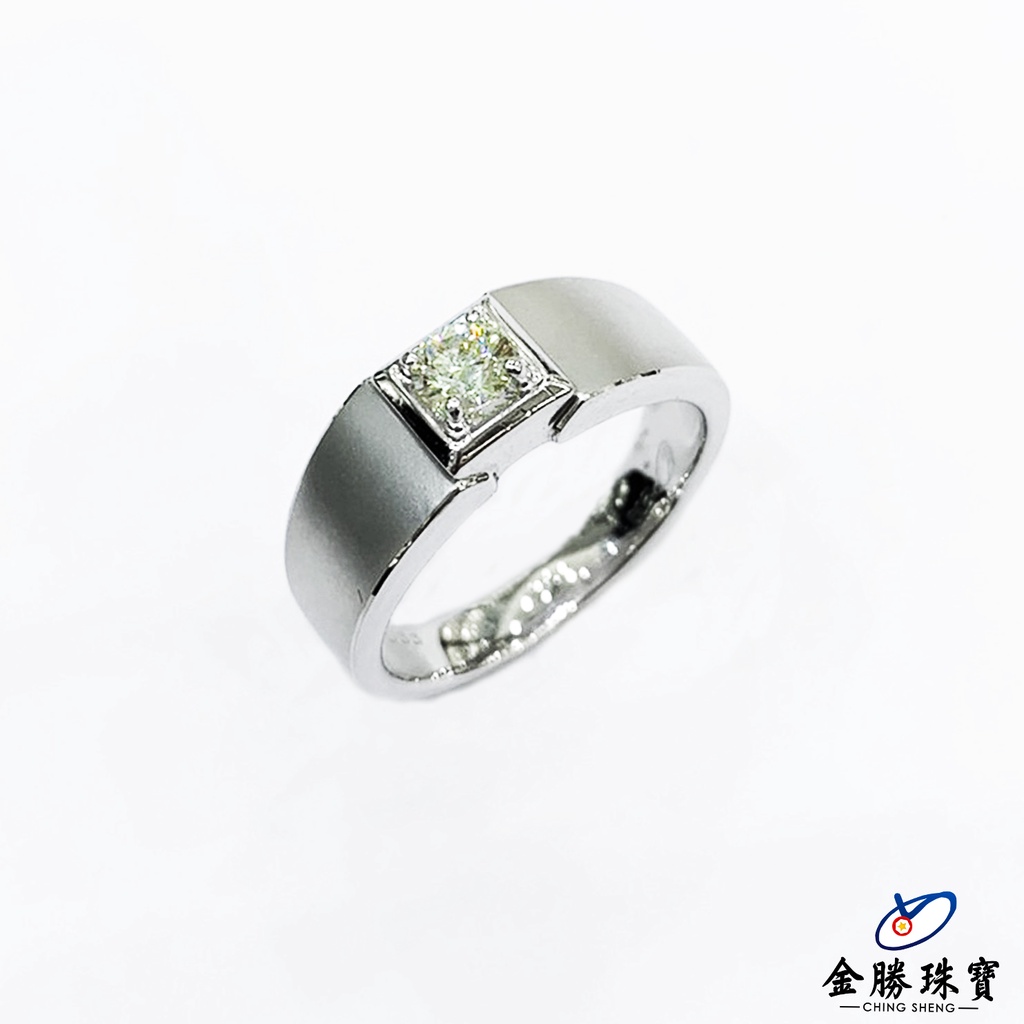 【金勝珠寶】 白金戒指｜固定式15號  30分GIA鑽石  八心八箭  F級別  VS2  堅定  時尚  氣質